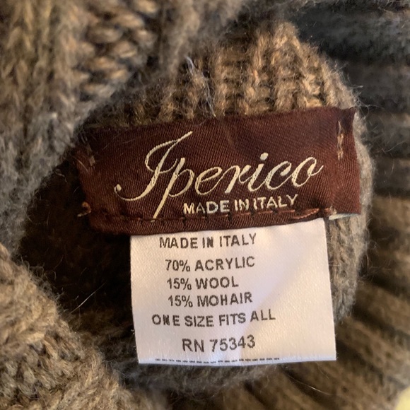 Imperico Brown Knit Poncho/ Pullover - Picture 2 of 5